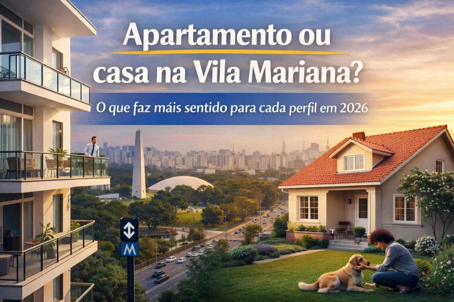 Apartamento ou casa na Vila Mariana: o que faz mais sentido para cada perfil em 2026